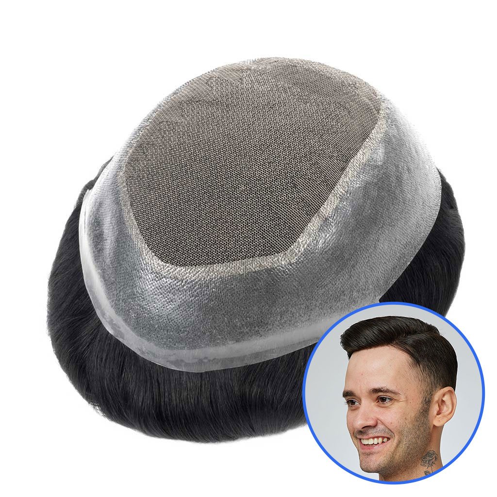 NEW AUSTRALIA : Swiss Lace Hair System Toupee With a Wider PU Perimeter