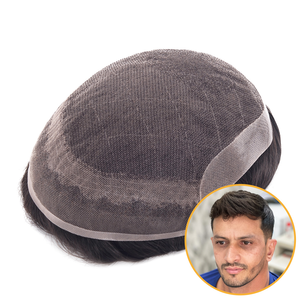 OCTAGON: Lace Hair System With PU Back and Sides